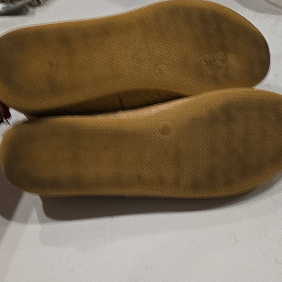 Charix Woven Leather Tan Slip On Flats Sz 39 8.5 Womens A - Picture 5 of 6